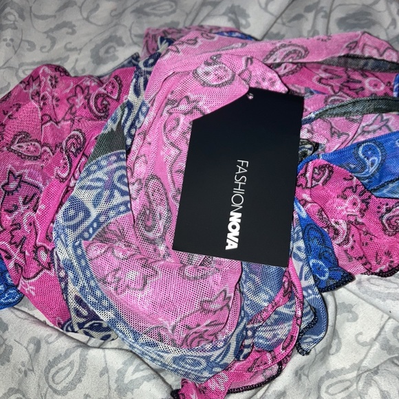 NWT fashion nova cover up💙💗 - Picture 7 of 7